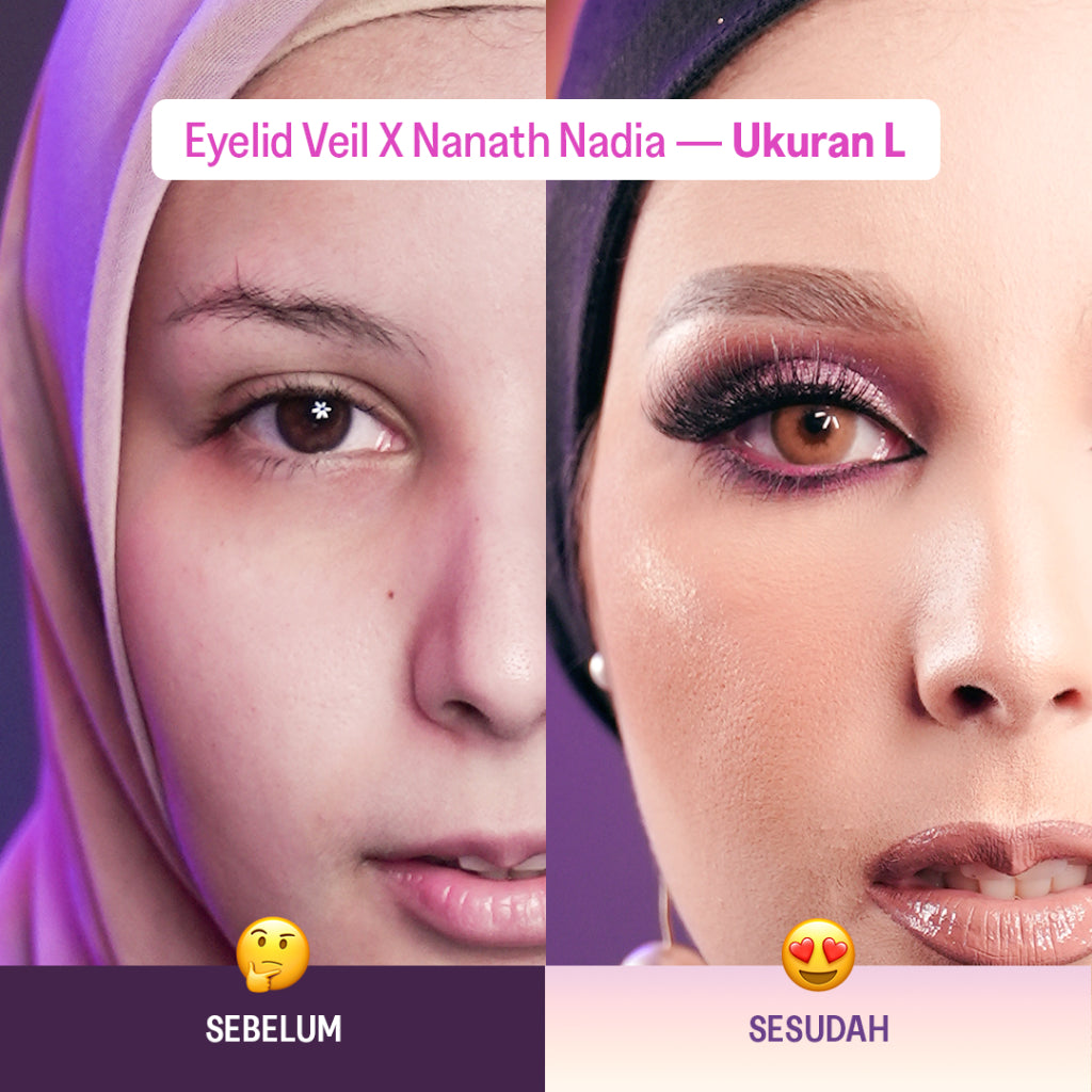 Haquhara Eyelid Veil x Nanath Nadia / Scot Skot Mata Jaring / Eyetape Lace / Invisible Mesh
