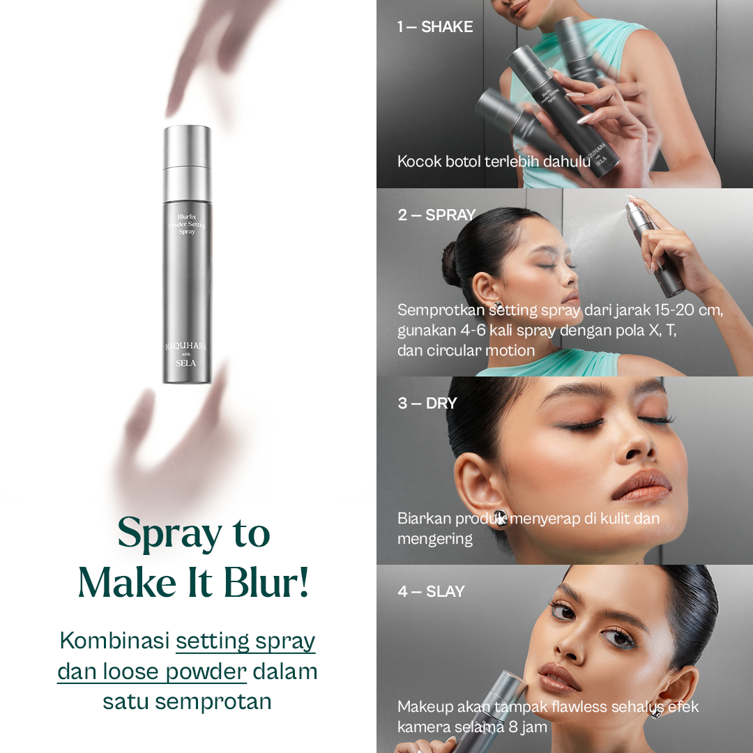 Haquhara Blurfix Powder Setting Spray with Sela