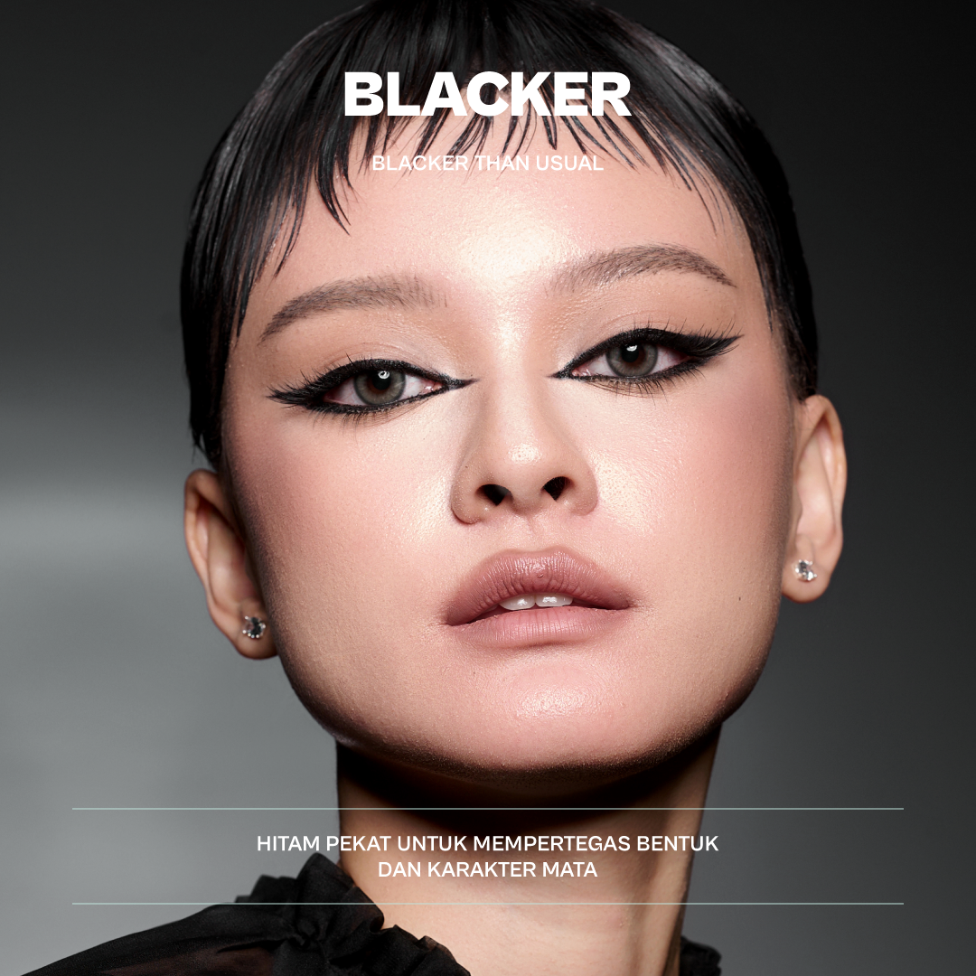 Haquhara Hypersync Ultrablack Eyeliner Gel & Detailist Brush / Matte Eyeliner Gel Pot & Brush Aplikator