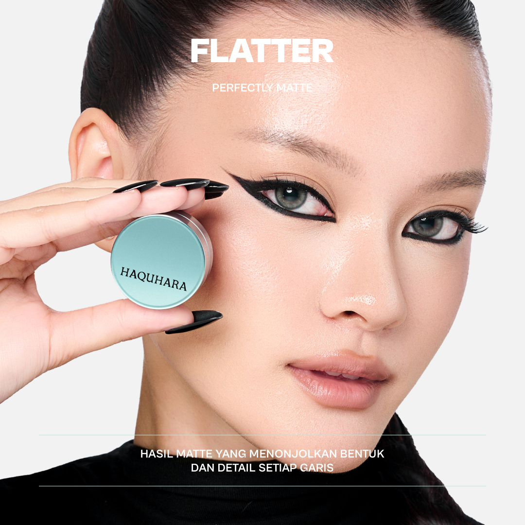 Haquhara Hypersync Ultrablack Eyeliner Gel & Detailist Brush / Matte Eyeliner Gel Pot & Brush Aplikator