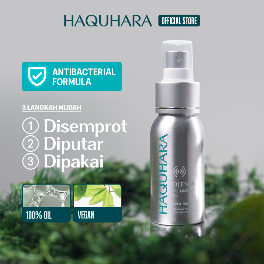 Haquhara Olenna Instant Cleansing Oil / Pembersih Kuas Makeup Brush Oil Based / Pembersih Kuas Praktis Tanpa Air