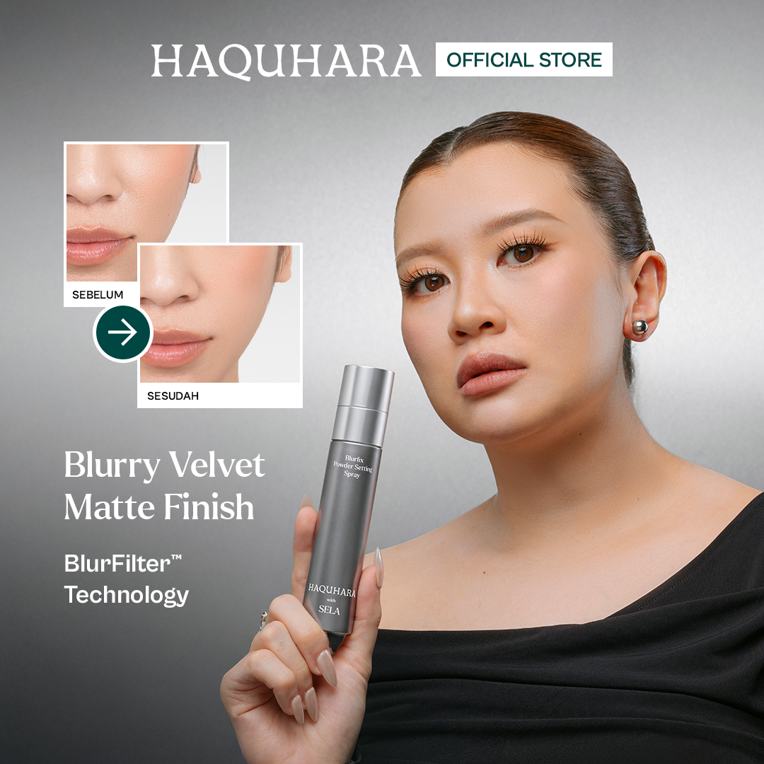Haquhara Ready, Set, Glow! - Dew Dazzle Face Mist + Blurfix Powder Setting Spray with SELA