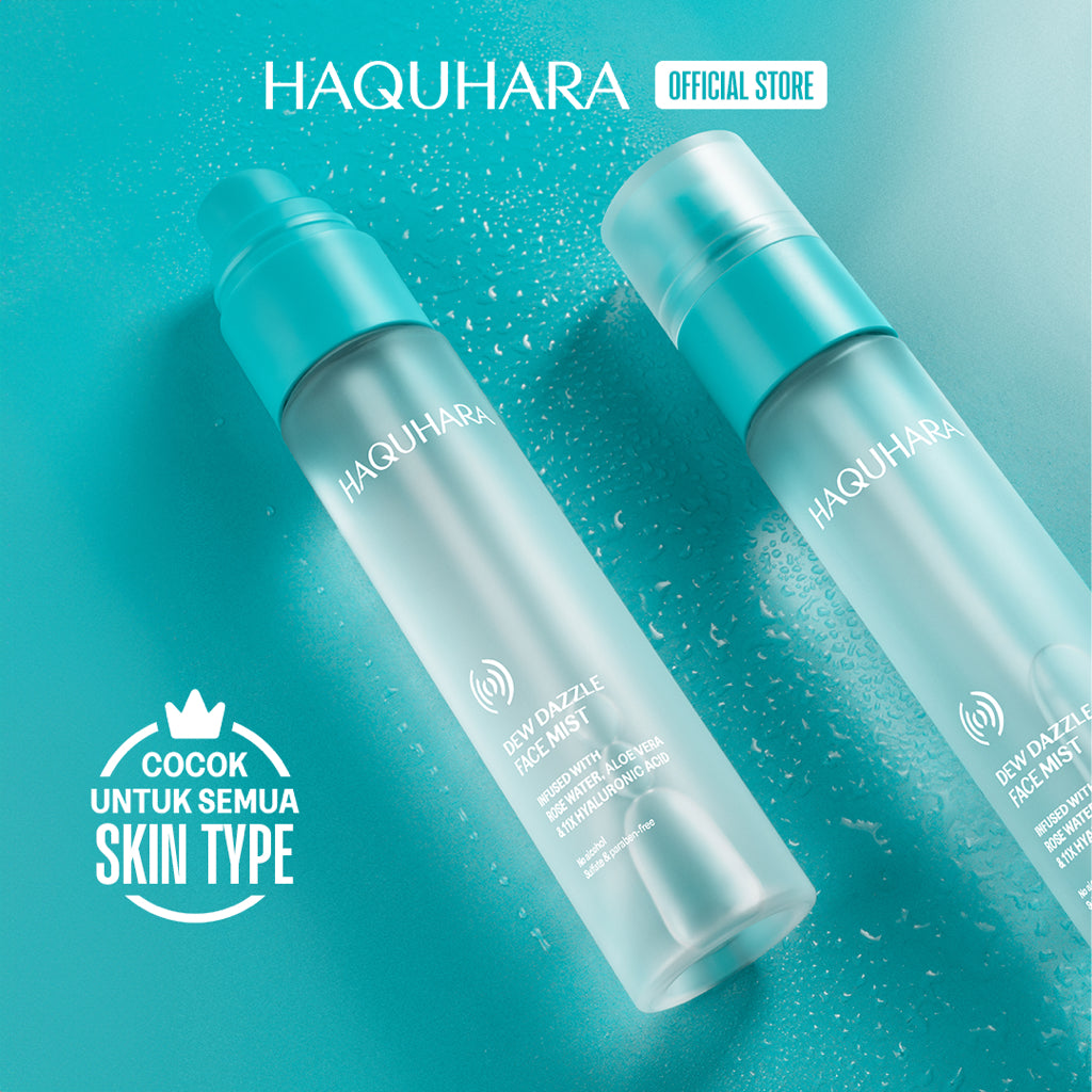 Haquhara Dew Dazzle Face Mist / Face Mist Makeup Skin Preparation Ultra Hydration / Face Mist Skin Care Booster
