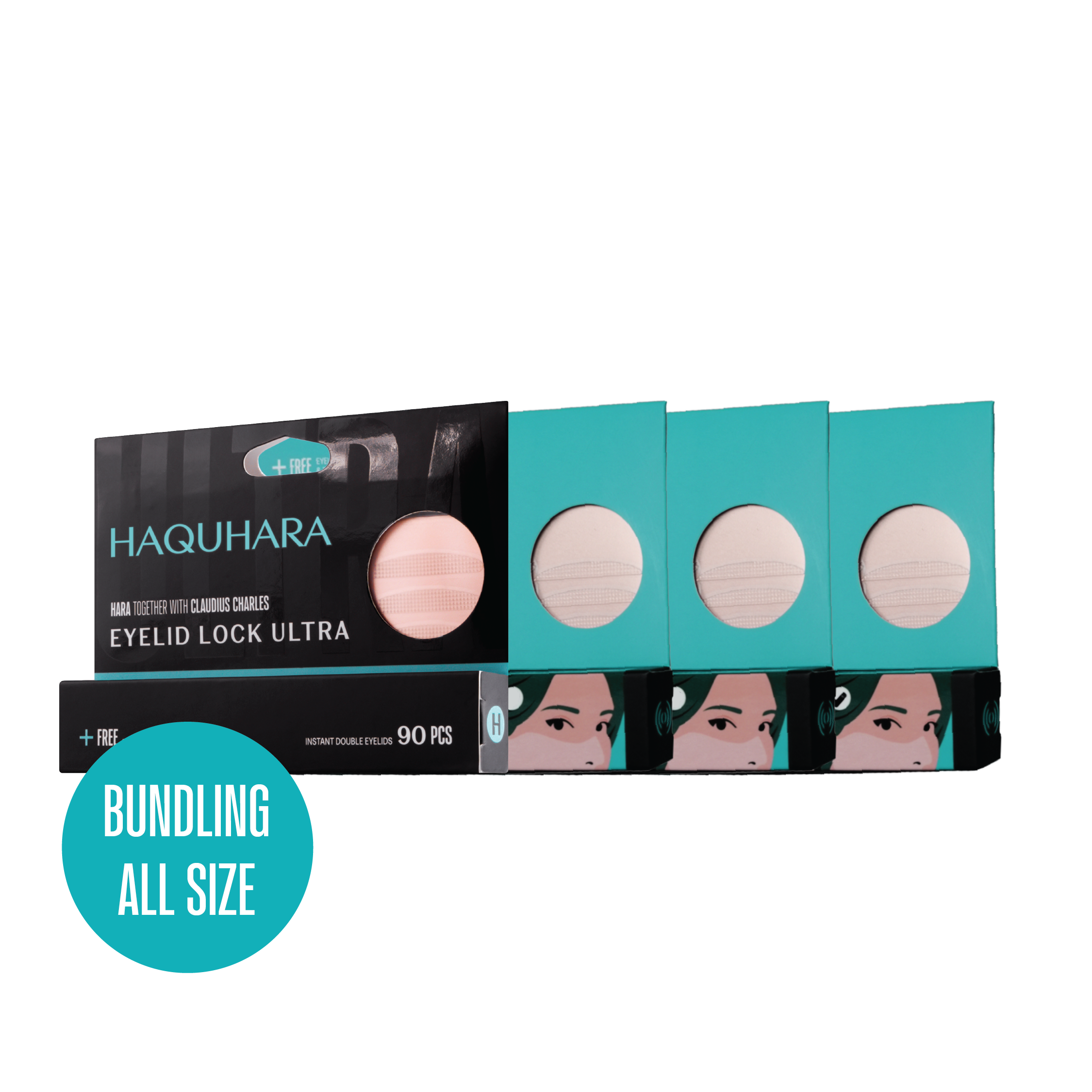 Bundling ALL SIZE Eyelid Lock Baby Pack (Ultra, Twilight, Regular Slim, Expert Slim) Baby Pack Eyelid Lock 3M Eyelid Tape Transparent Porous