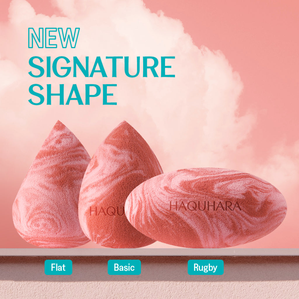 Haquhara Pebble Terracotta Makeup Sponge / Spons Makeup / Beauty Blender / Professional Grade Multi Shape