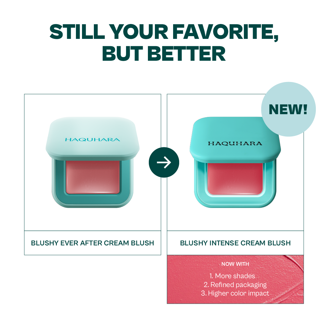 Haquhara Blushy Intense Cream Blush / Intensif Color Cream Blush / Blush On Cream