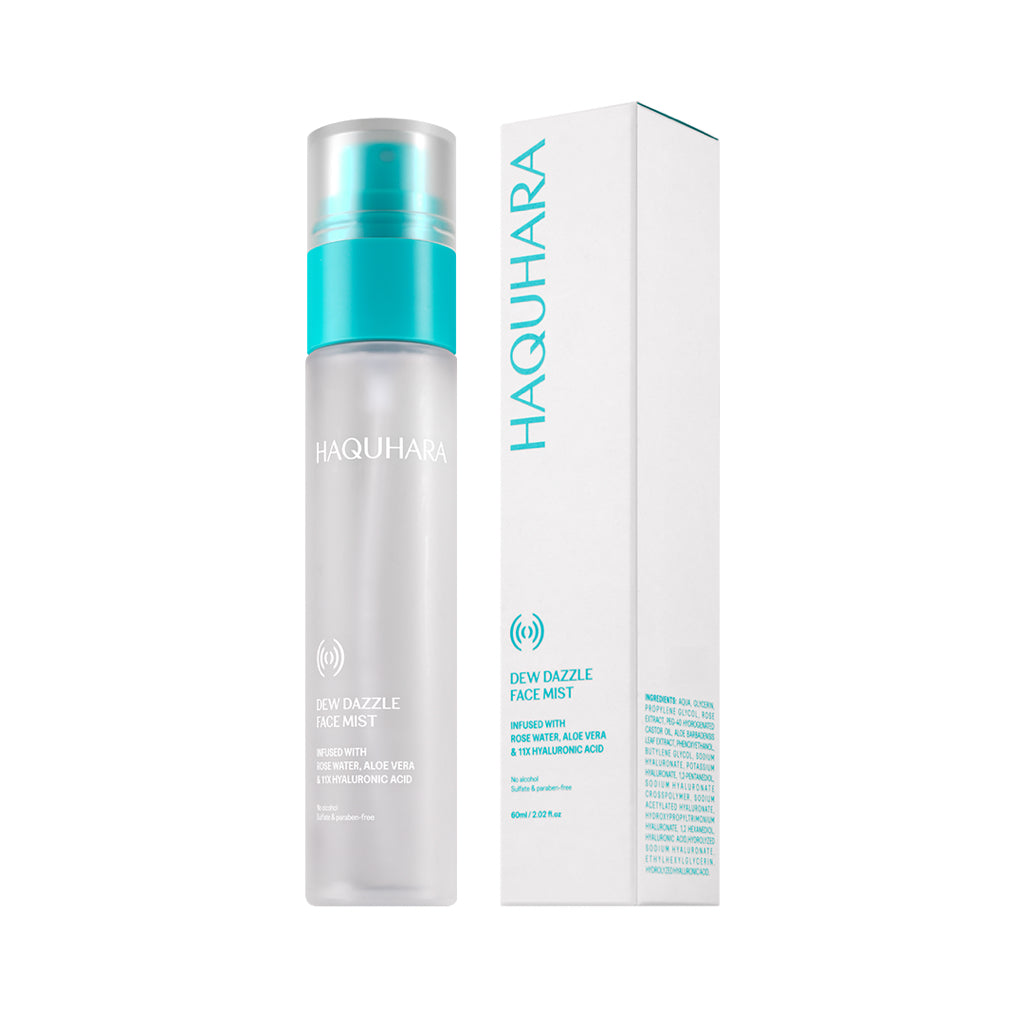 Haquhara Dew Dazzle Face Mist / Face Mist Makeup Skin Preparation Ultra Hydration / Face Mist Skin Care Booster