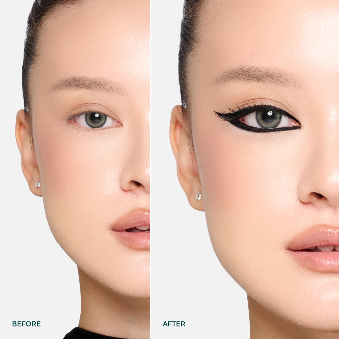 Haquhara Hypersync Ultrablack Eyeliner Gel & Detailist Brush / Matte Eyeliner Gel Pot & Brush Aplikator