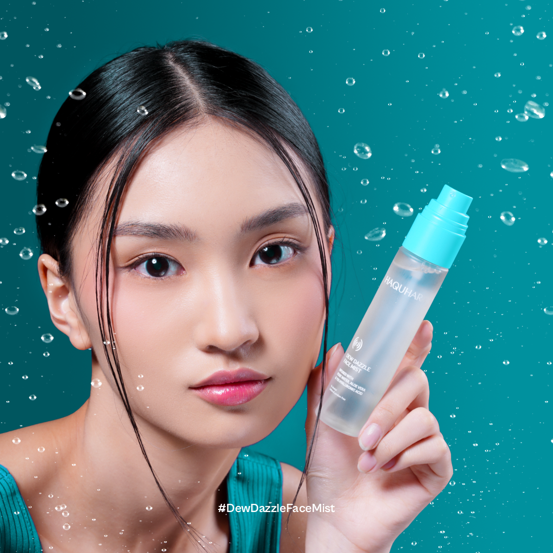 Haquhara Dew Dazzle Face Mist / Face Mist Makeup Skin Preparation Ultra Hydration / Face Mist Skin Care Booster