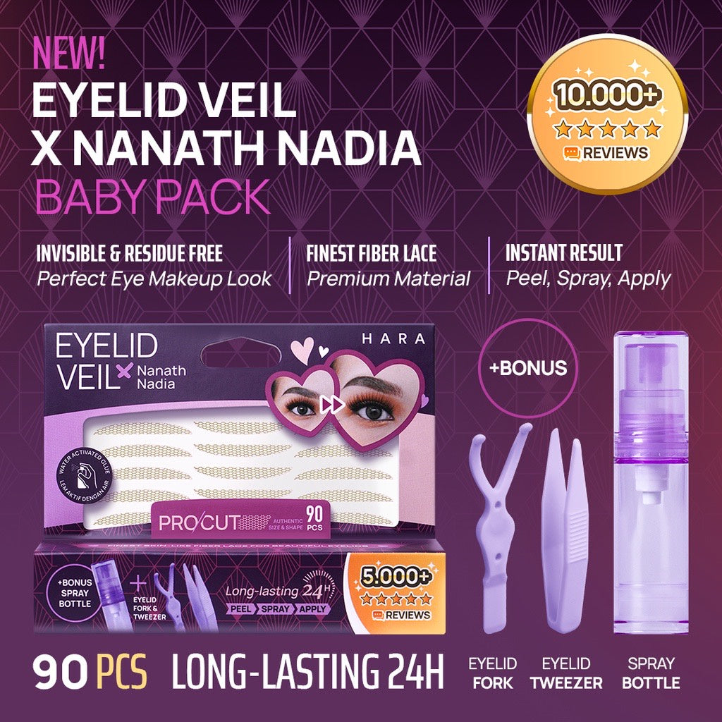 Bundling ALL SIZE Eyelid Veil Haquhara x Nanath Nadia Baby Pack / Scot Scot Mata Net Eyetape Lace Invisible Mesh