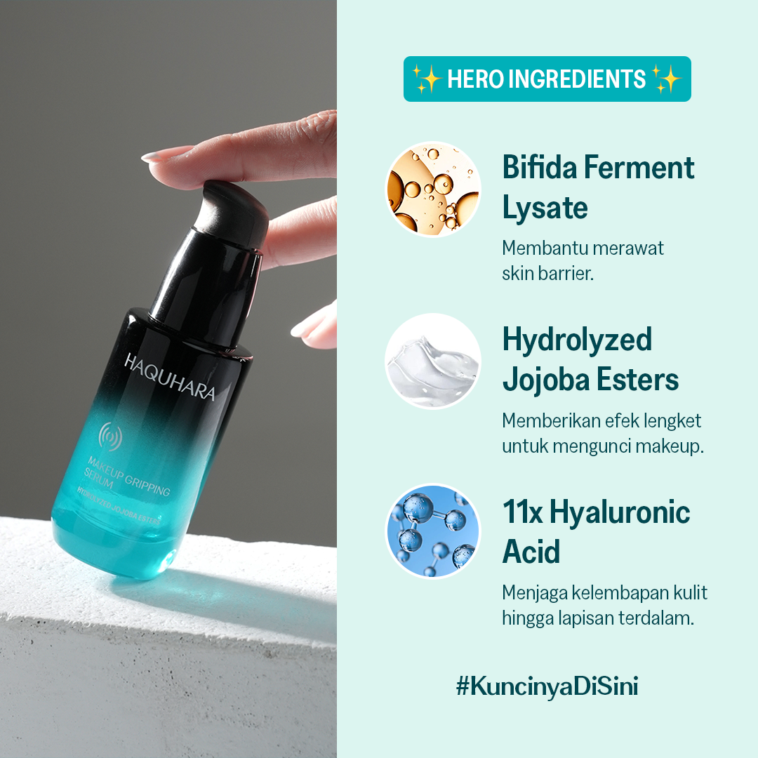 Haquhara Perfect Preparation Duo - Dew Dazzle Face Mist + Makeup Gripping Serum Baby Size