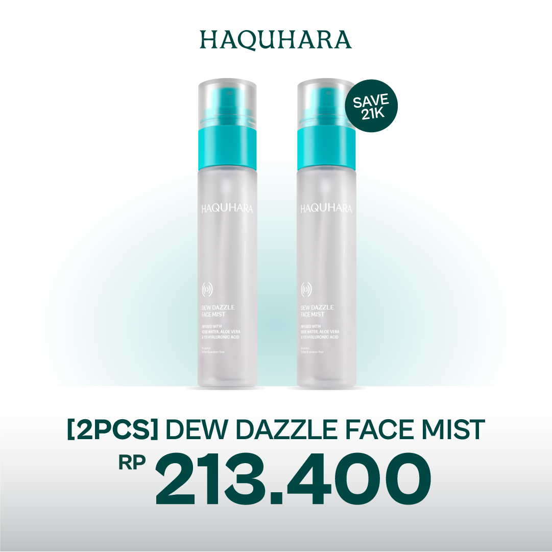 Haquhara Dew Dazzle Face Mist / Face Mist Makeup Skin Preparation Ultra Hydration / Face Mist Skin Care Booster