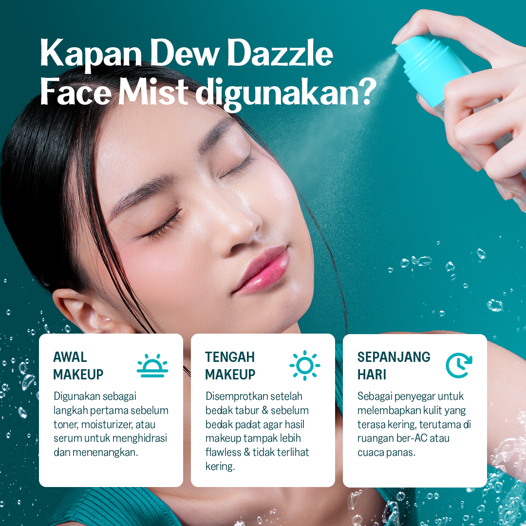 Haquhara Perfect Preparation Duo - Dew Dazzle Face Mist + Makeup Gripping Serum Baby Size