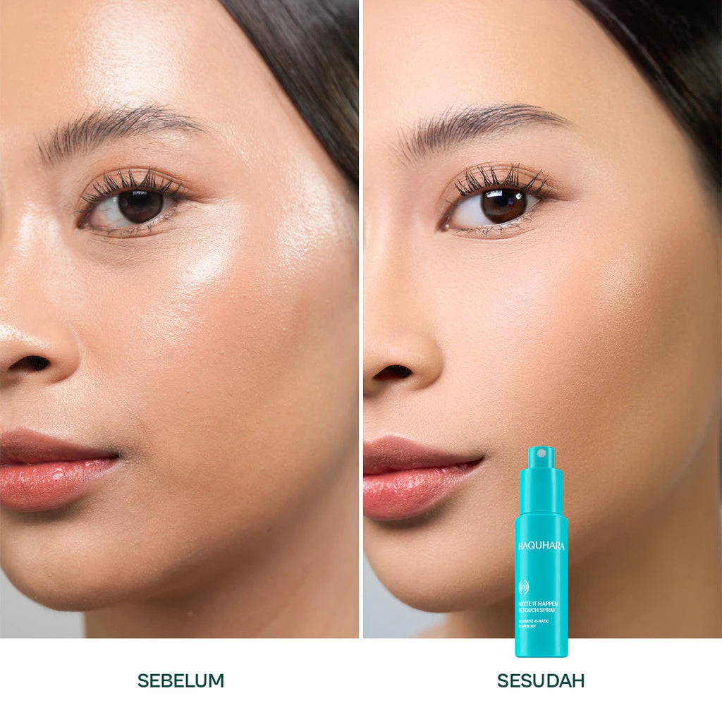 [Most Chosen Bundle] 2pc Haquhara Matte It Happen Retouch Spray/Instant Oil-Absorbent Face Spray /Gentle for Everyday Use/Liquid Blotting Paper Spray