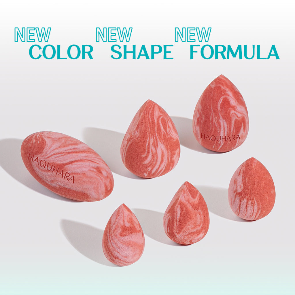 Haquhara Pebble Terracotta Makeup Sponge / Spons Makeup / Beauty Blender / Professional Grade Multi Shape
