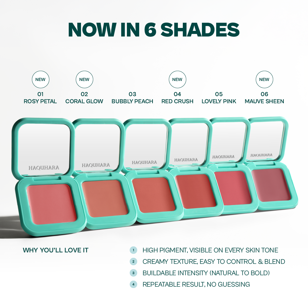 [BUNDLE] Haquhara Perfect Seamless Blush - 1pc Blushy Intense Cream Blush + 1pc Moonspire Blush On / Cream Blush + Powder Blush