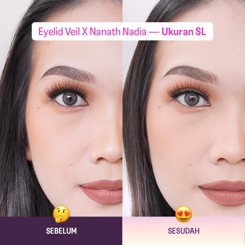 Haquhara Eyelid Veil x Nanath Nadia / Scot Skot Mata Jaring / Eyetape Lace / Invisible Mesh