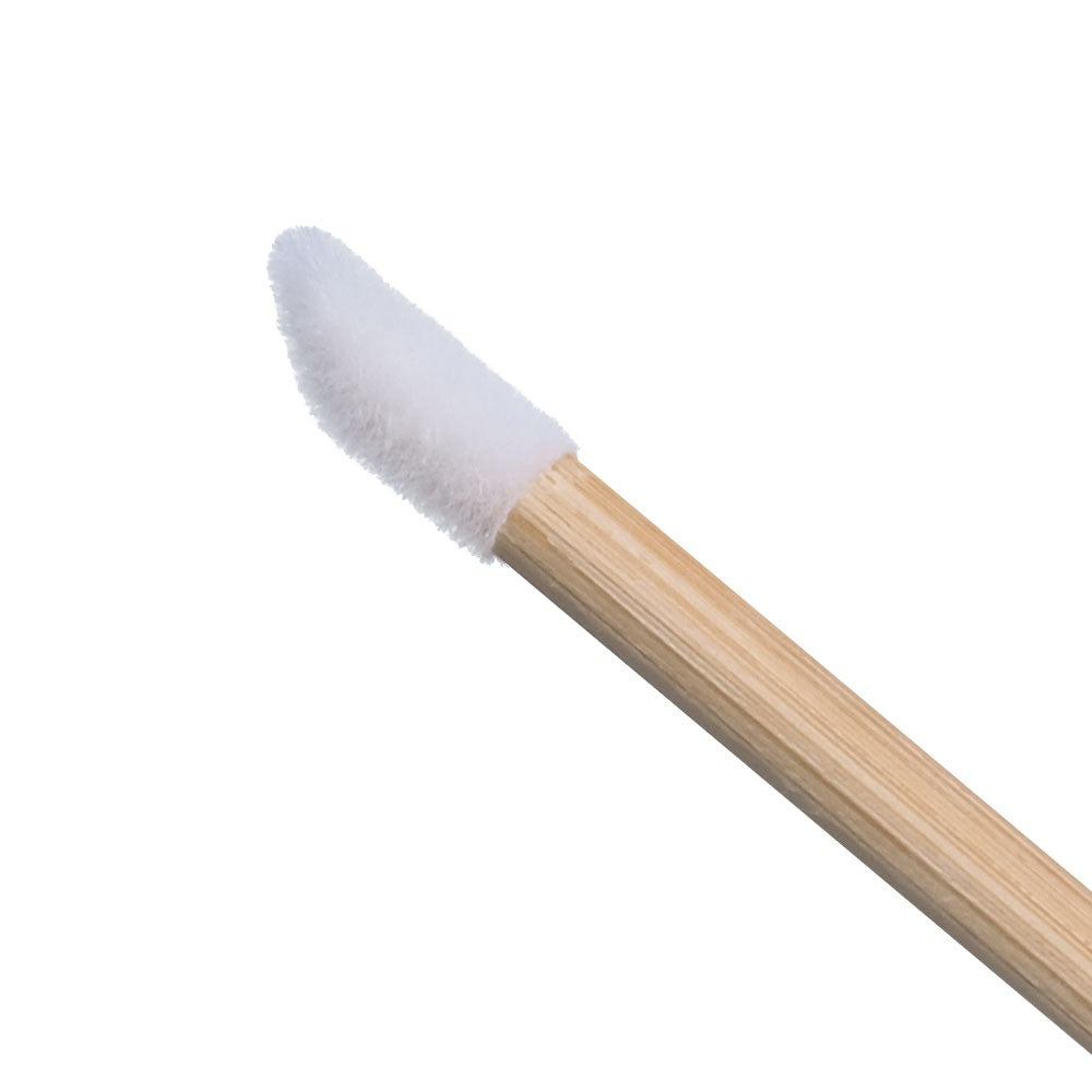 Haquhara Double Treat / Kuas Lips Spoolie Disposable Bamboo Brush