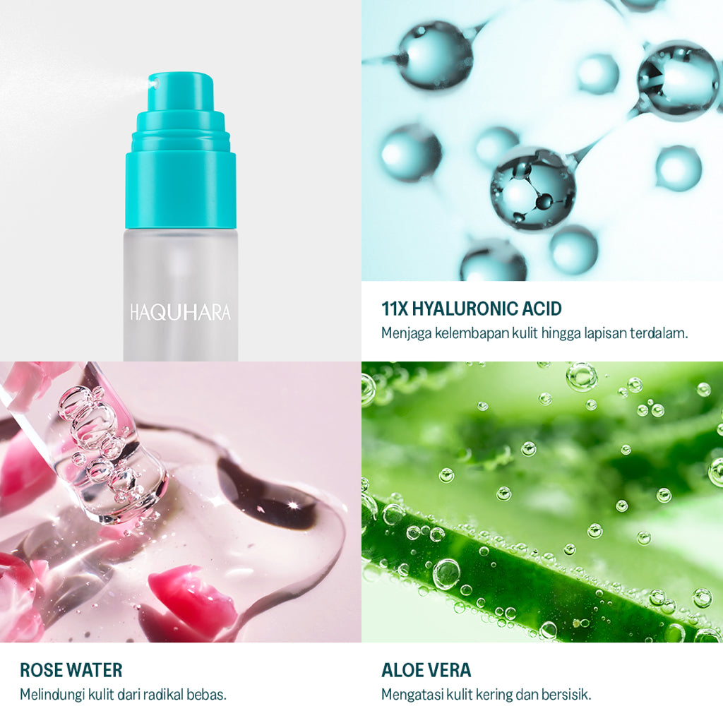 Haquhara Dew Dazzle Face Mist / Face Mist Makeup Skin Preparation Ultra Hydration / Face Mist Skin Care Booster