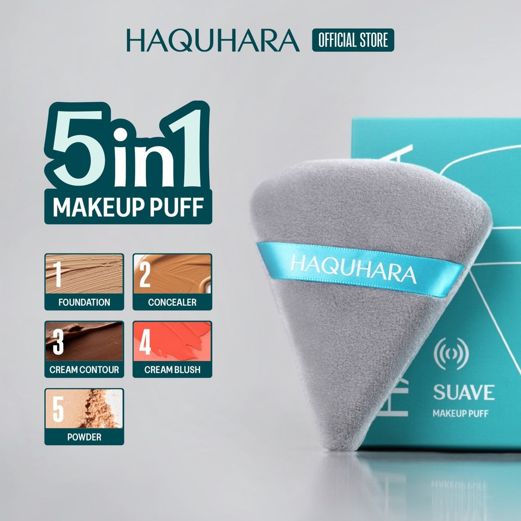 Haquhara Suave Makeup Puff / Spons Segitiga Sponge Pizza