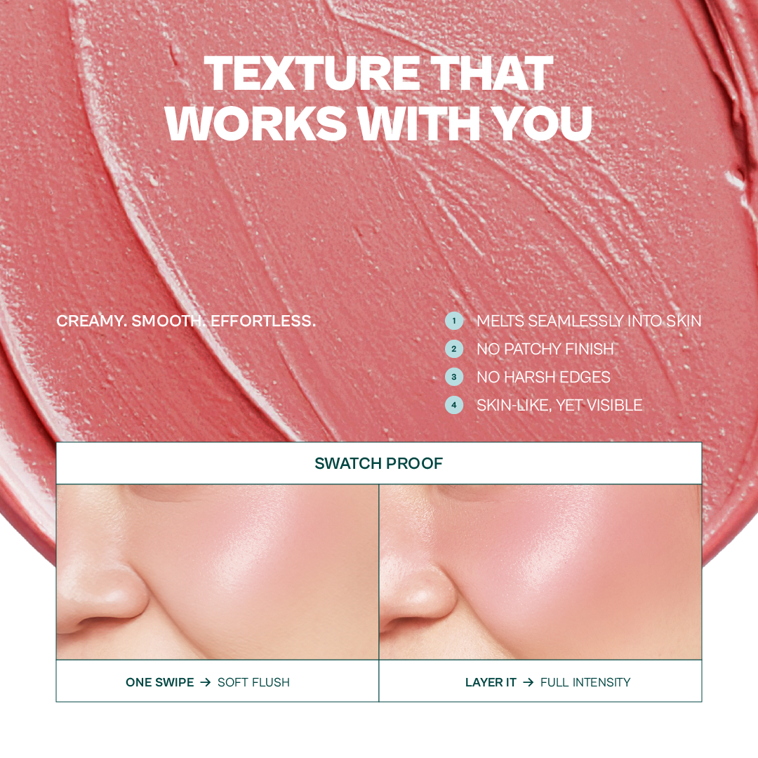 [BUNDLE] Haquhara Perfect Seamless Blush - 1pc Blushy Intense Cream Blush + 1pc Moonspire Blush On / Cream Blush + Powder Blush