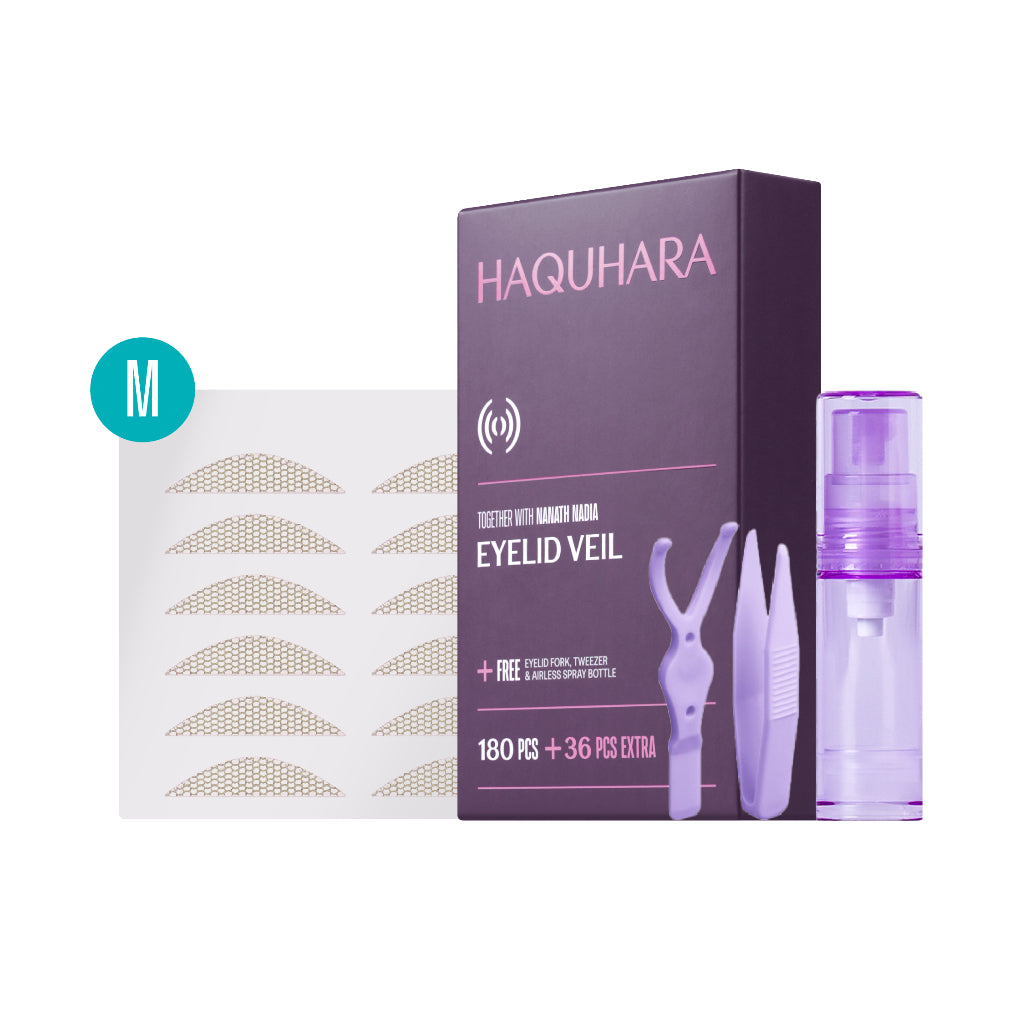 Haquhara Eyelid Veil x Nanath Nadia / Scot Skot Mata Jaring / Eyetape Lace / Invisible Mesh