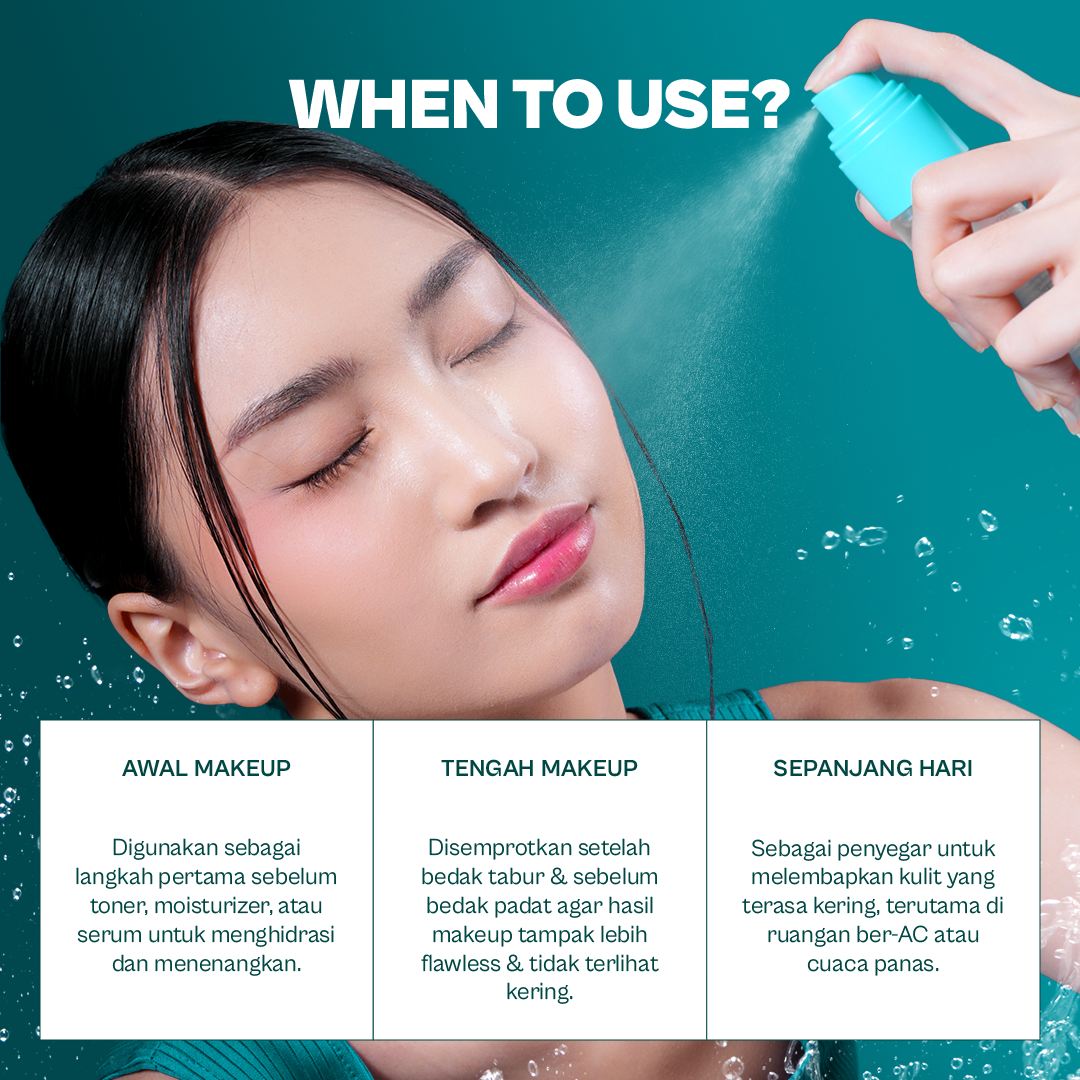 Haquhara Dew Dazzle Face Mist / Face Mist Makeup Skin Preparation Ultra Hydration / Face Mist Skin Care Booster