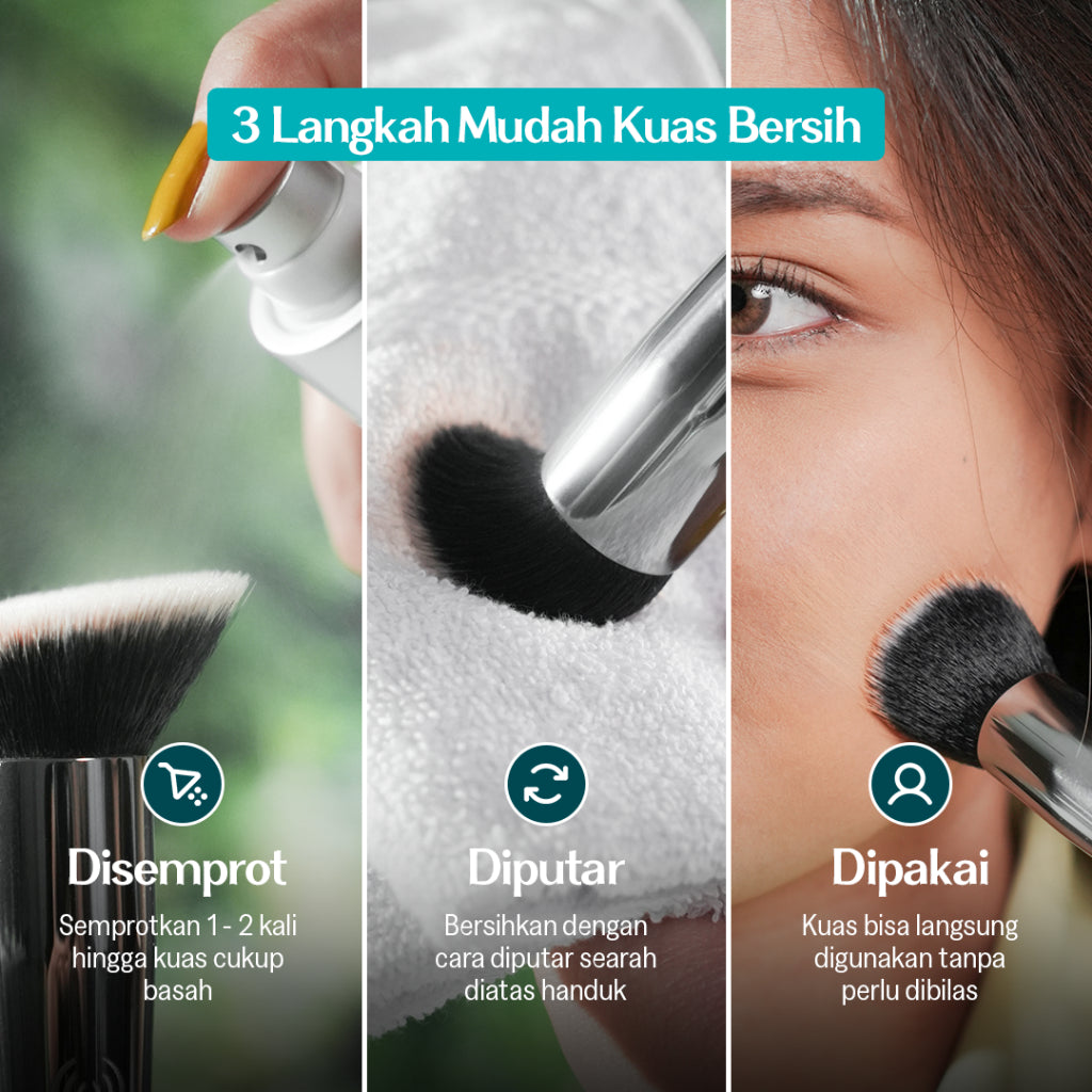Haquhara Olenna Instant Cleansing Oil / Pembersih Kuas Makeup Brush Oil Based / Pembersih Kuas Praktis Tanpa Air