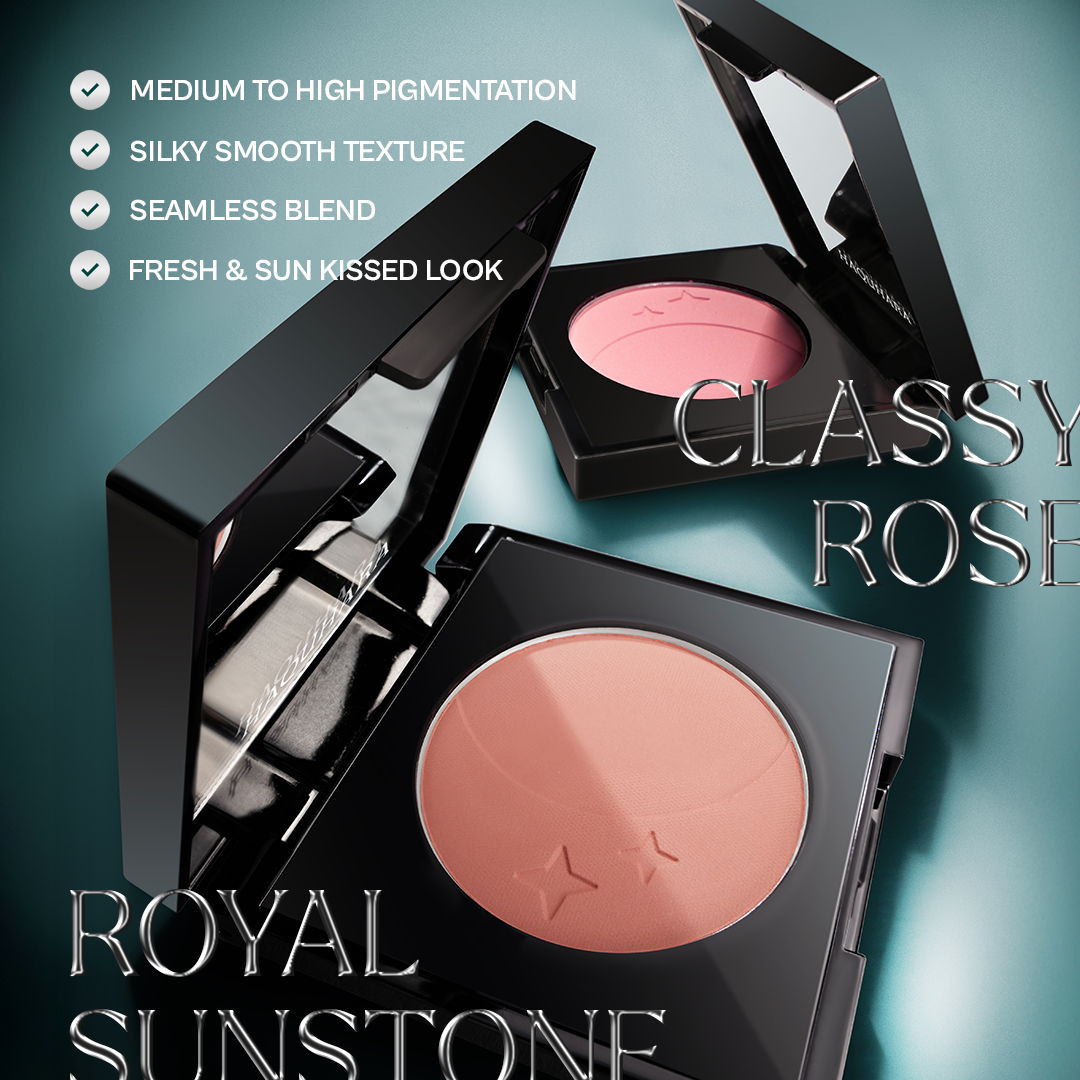 [BUNDLE] Haquhara Perfect Seamless Blush - 1pc Blushy Intense Cream Blush + 1pc Moonspire Blush On / Cream Blush + Powder Blush