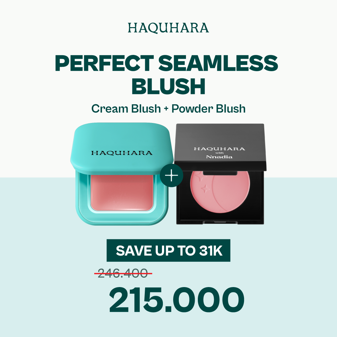 [BUNDLE] Haquhara Perfect Seamless Blush - 1pc Blushy Intense Cream Blush + 1pc Moonspire Blush On / Cream Blush + Powder Blush