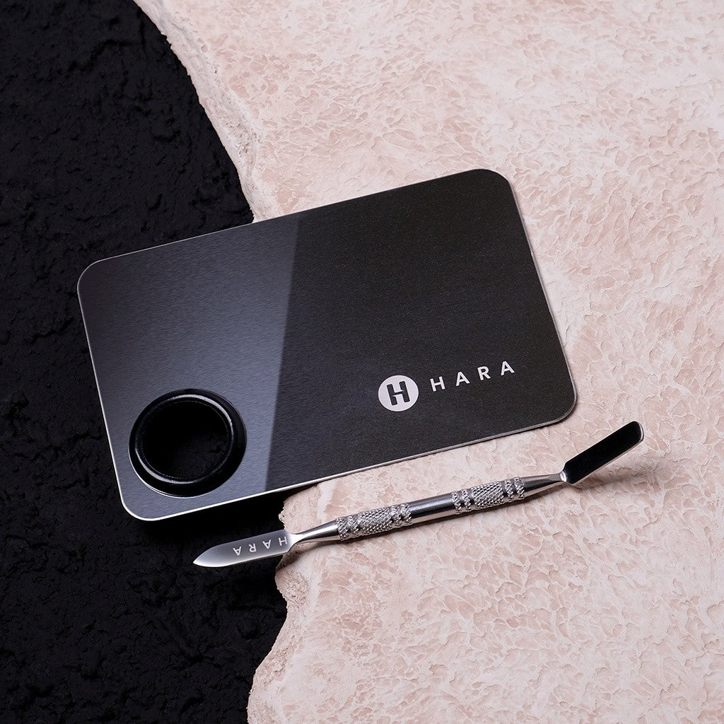Haquhara Mixing Palette Makeup + Spatula / Palet Mixing Foundation Stainless