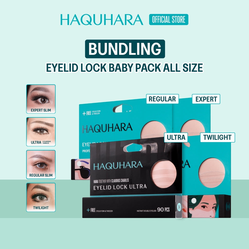 Bundling ALL SIZE Eyelid Lock Baby Pack (Ultra, Twilight, Regular Slim, Expert Slim) Baby Pack Skot Mata 3M Eyelid Tape Transparan Berpori