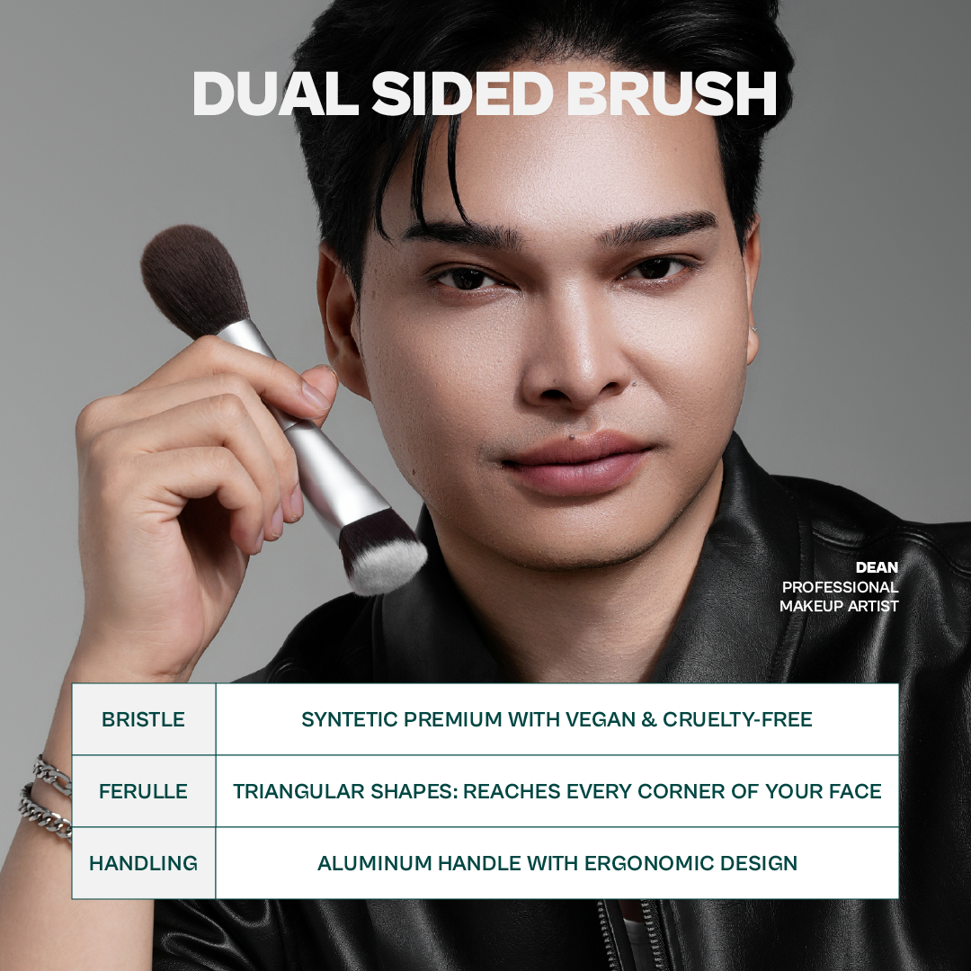 Haquhara with Skingame - Blend Architect Dual Brush / 2in1 Brush / Dual-sided Brush