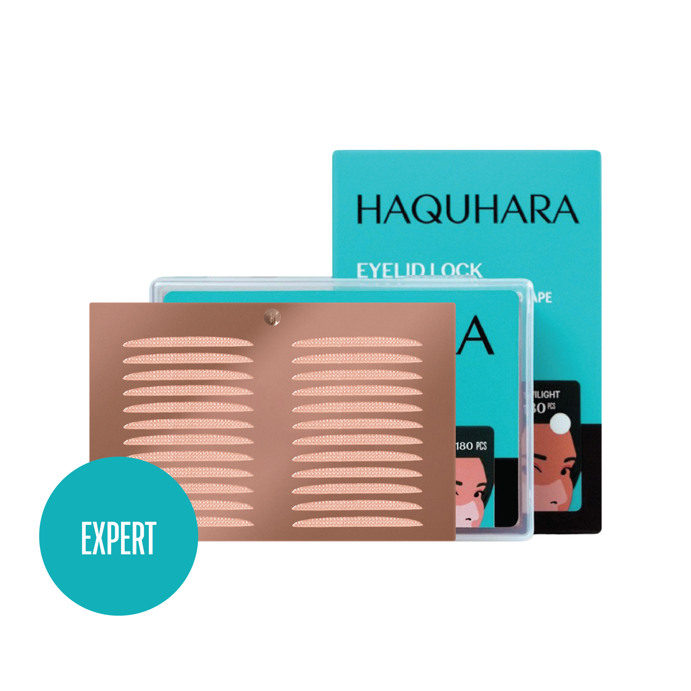 Haquhara Eyelid Lock Expert Slim, Eye Scotch 3M Eyelid Tape Transparent Porous