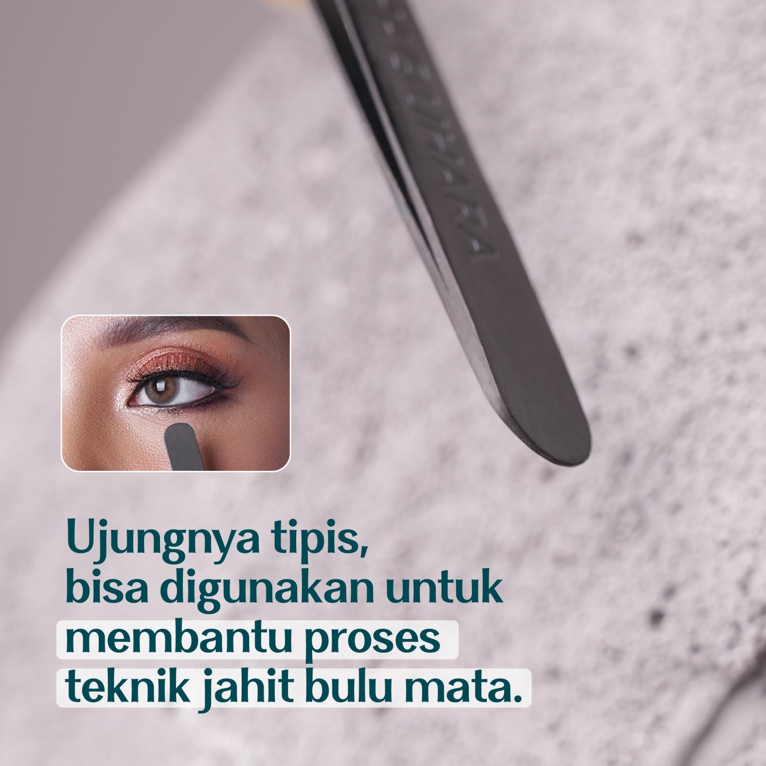 Haquhara Hammer Tip Tweezer Pinset Bulu Mata Bawah Palu